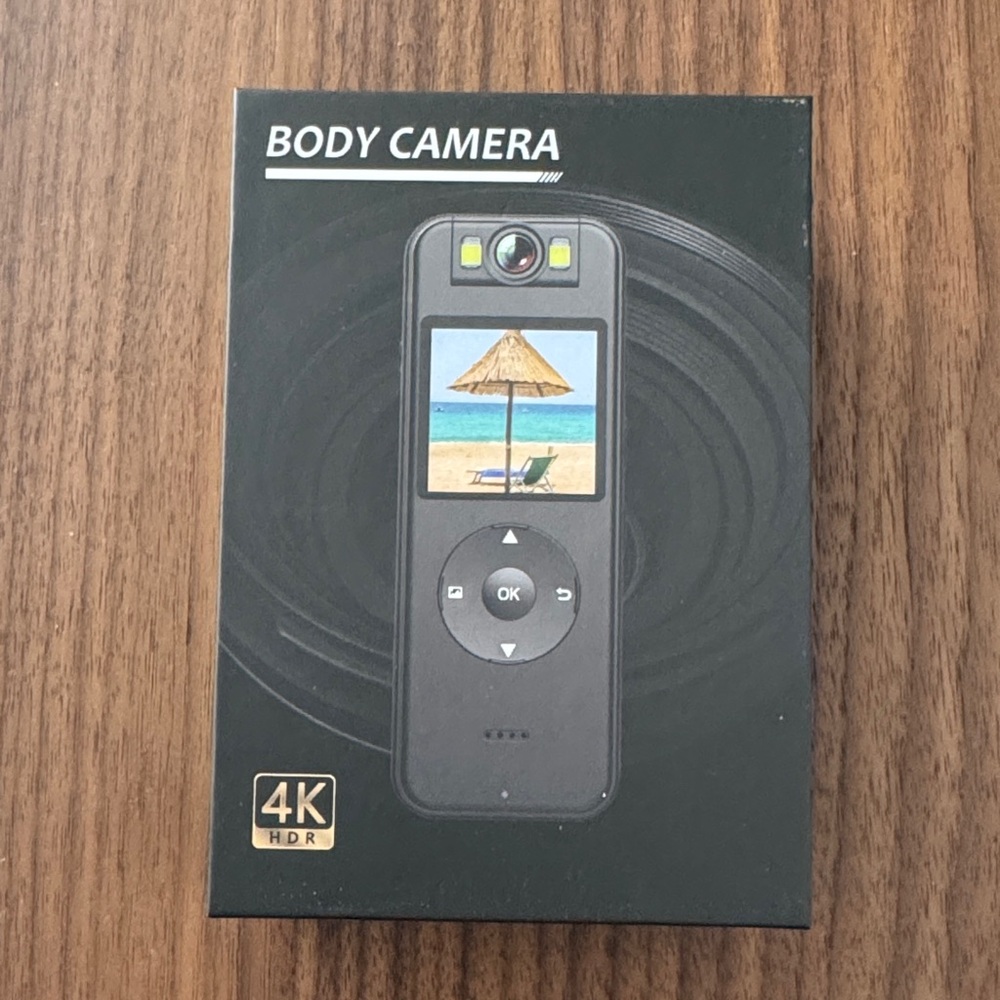 4K HDR Body Camera - Black